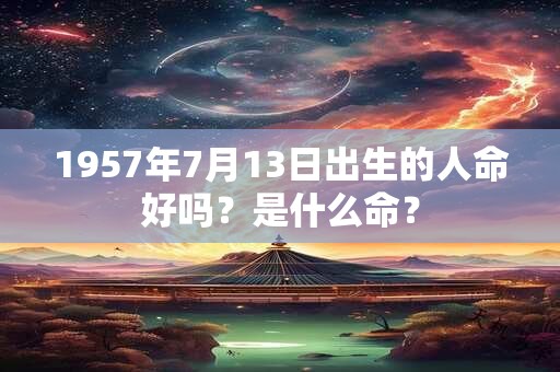 1957年7月13日出生的人命好吗？是什么命？