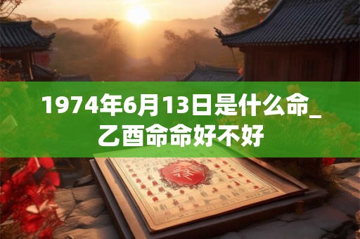1974年6月13日是什么命_乙酉命命好不好 1974年6月13日是什么命_乙酉命命好不好