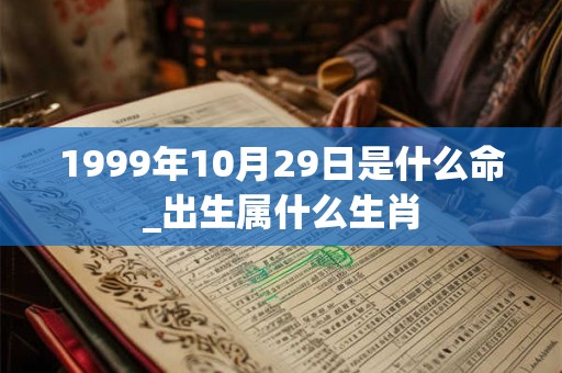 1999年10月29日是什么命_出生属什么生肖