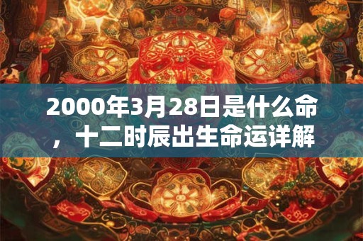2000年3月28日是什么命,十二时辰出生命运详解 2000年3月28日是什么命,十二时辰出生命运详解
