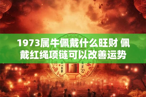 1973属牛佩戴什么旺财 佩戴红绳项链可以改善运势