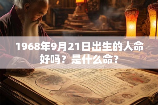 1968年9月21日出生的人命好吗？是什么命？