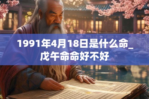 1991年4月18日是什么命_戊午命命好不好