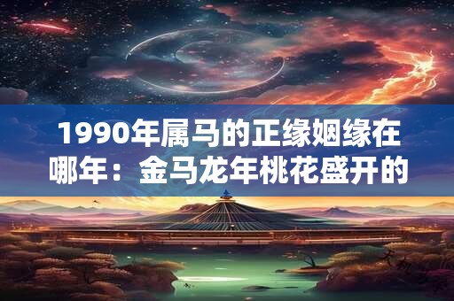 1990年属马的正缘姻缘在哪年：金马龙年桃花盛开的幸运机会