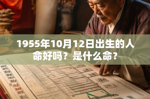 1955年10月12日出生的人命好吗？是什么命？