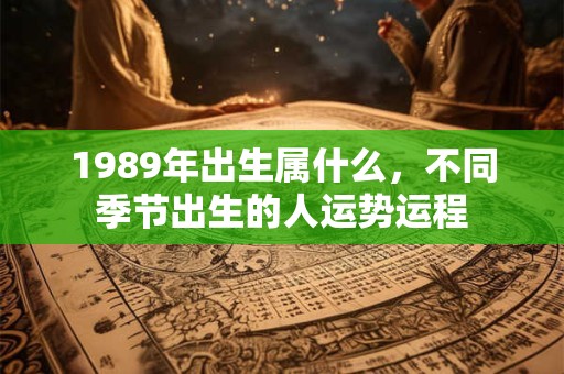 1989年出生属什么,不同季节出生的人运势运程 1989年出生属什么,不同季节出生的人运势运程
