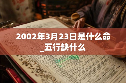 2002年3月23日是什么命_五行缺什么 2002年3月23日是什么命_五行缺什么