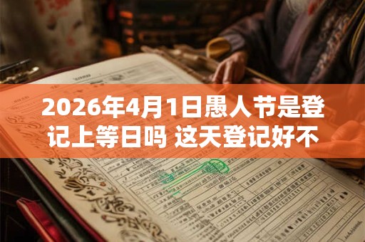 2026年4月1日愚人节是登记上等日吗 这天登记好不好 2026年4月1日愚人节是登记上等日吗 这天登记好不好