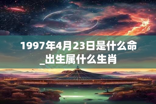 1997年4月23日是什么命_出生属什么生肖