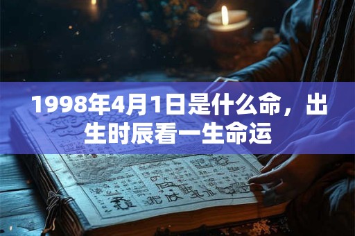 1998年4月1日是什么命,出生时辰看一生命运 1998年4月1日是什么命,出生时辰看一生命运