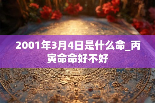 2001年3月4日是什么命_丙寅命命好不好