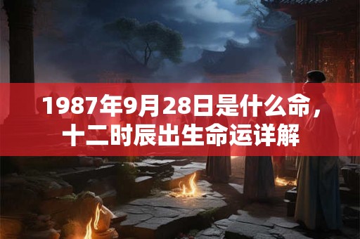 1987年9月28日是什么命,十二时辰出生命运详解 1987年9月28日是什么命,十二时辰出生命运详解