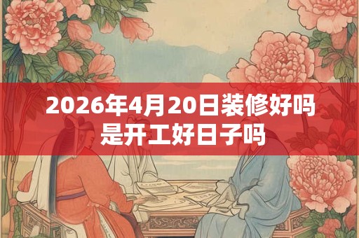 2026年4月20日装修好吗 是开工好日子吗
