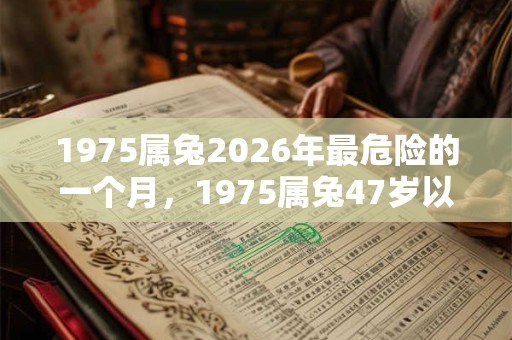 1975属兔2026年最危险的一个月，1975属兔47岁以后婚姻