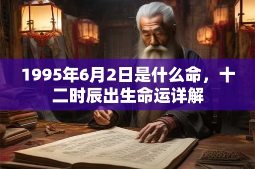 1995年6月2日是什么命，十二时辰出生命运详解