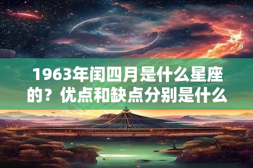 1963年闰四月是什么星座的？优点和缺点分别是什么？