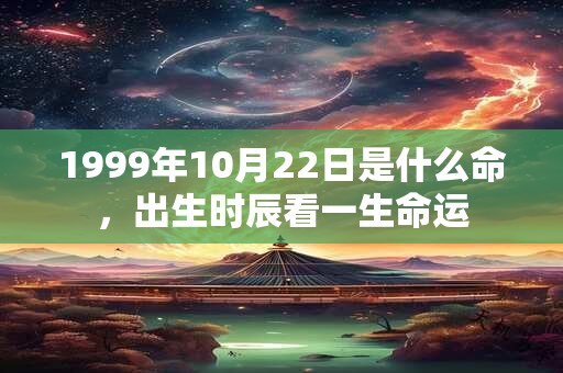 1999年10月22日是什么命,出生时辰看一生命运 1999年10月22日是什么命,出生时辰看一生命运