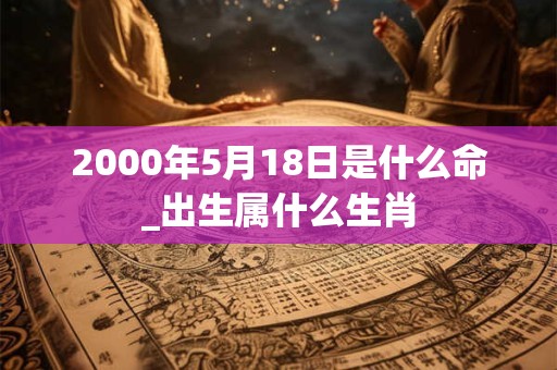 2000年5月18日是什么命_出生属什么生肖