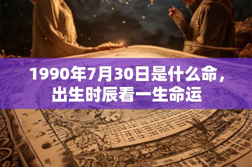 1990年7月30日是什么命,出生时辰看一生命运 1990年7月30日是什么命,出生时辰看一生命运