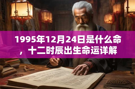1995年12月24日是什么命,十二时辰出生命运详解 1995年12月24日是什么命,十二时辰出生命运详解