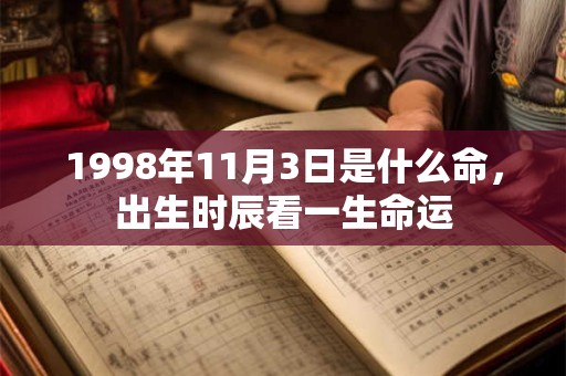 1998年11月3日是什么命,出生时辰看一生命运 1998年11月3日是什么命,出生时辰看一生命运