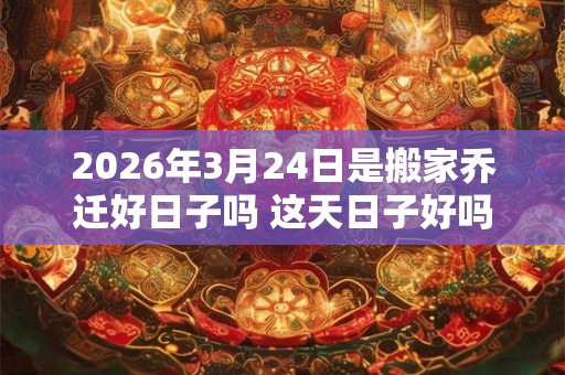 2026年3月24日是搬家乔迁好日子吗 这天日子好吗
