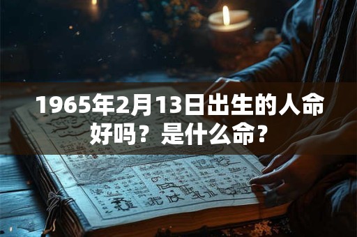 1965年2月13日出生的人命好吗？是什么命？