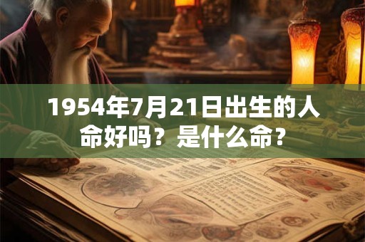 1954年7月21日出生的人命好吗?是什么命? 1954年7月21日出生的人命好吗?是什么命?