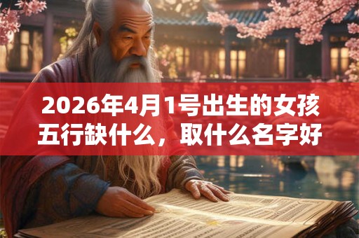 2026年4月1号出生的女孩五行缺什么，取什么名字好
