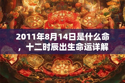 2011年8月14日是什么命，十二时辰出生命运详解