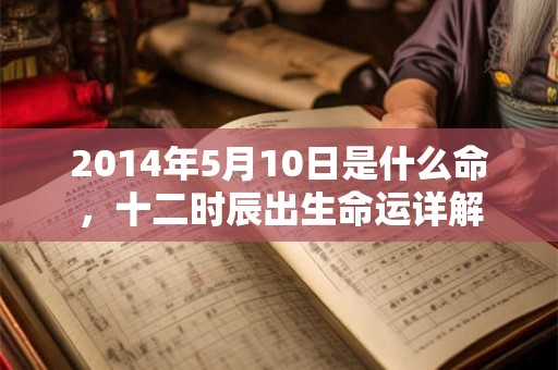 2014年5月10日是什么命，十二时辰出生命运详解
