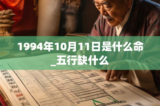 1994年10月11日是什么命_五行缺什么 1994年10月11日是什么命_五行缺什么