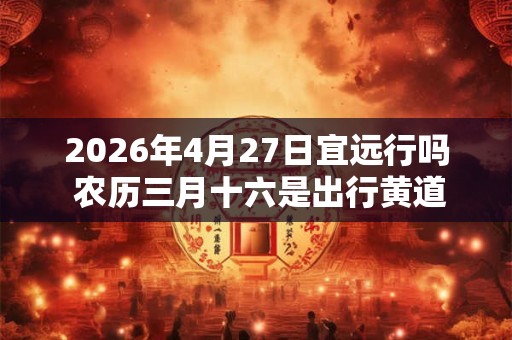 2026年4月27日宜远行吗 农历三月十六是出行黄道吉日吗