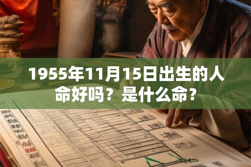 1955年11月15日出生的人命好吗？是什么命？