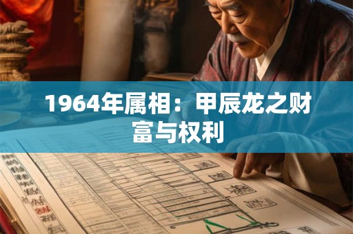 1964年属相：甲辰龙之财富与权利