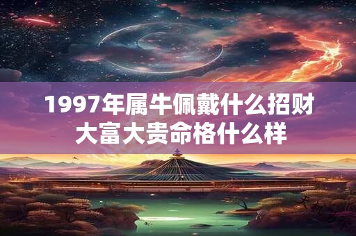 1997年属牛佩戴什么招财 大富大贵命格什么样
