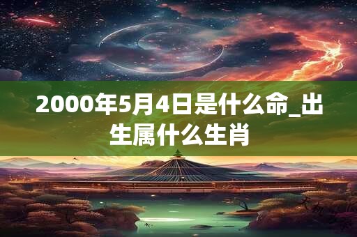 2000年5月4日是什么命_出生属什么生肖 2000年5月4日是什么命_出生属什么生肖