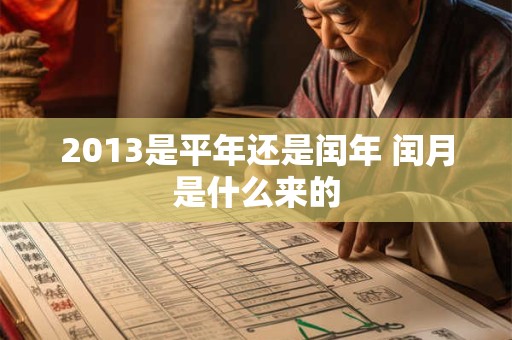 2013是平年还是闰年 闰月是什么来的