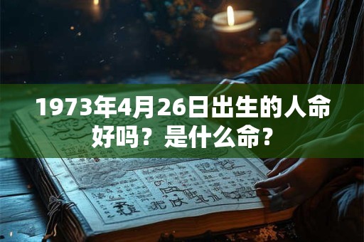 1973年4月26日出生的人命好吗？是什么命？