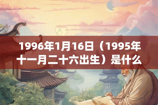 1996年1月16日（1995年十一月二十六出生）是什么命_命运如何