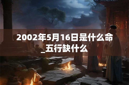 2002年5月16日是什么命_五行缺什么