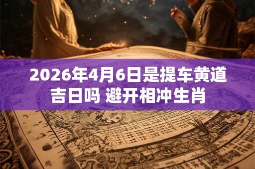 2026年4月6日是提车黄道吉日吗 避开相冲生肖
