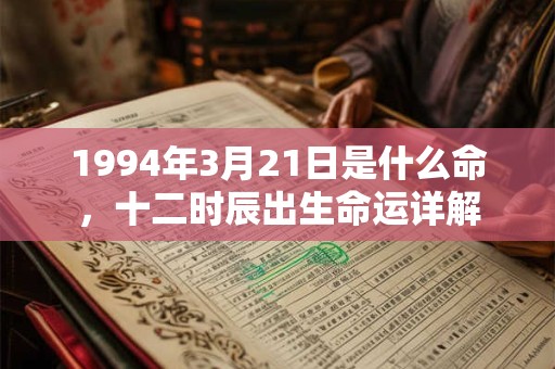 1994年3月21日是什么命,十二时辰出生命运详解 1994年3月21日是什么命,十二时辰出生命运详解