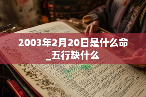 2003年2月20日是什么命_五行缺什么 2003年2月20日是什么命_五行缺什么