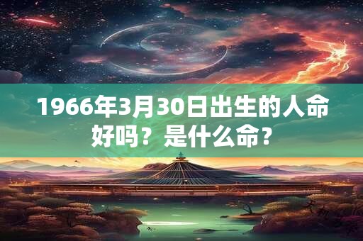 1966年3月30日出生的人命好吗？是什么命？