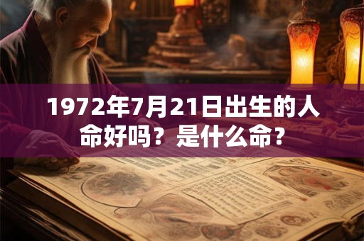 1972年7月21日出生的人命好吗?是什么命? 1972年7月21日出生的人命好吗?是什么命?