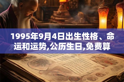 1995年9月4日出生性格、命运和运势,公历生日,免费算命 1995年9月4日出生性格、命运和运势,公历生日,免费算命