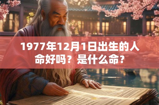 1977年12月1日出生的人命好吗？是什么命？
