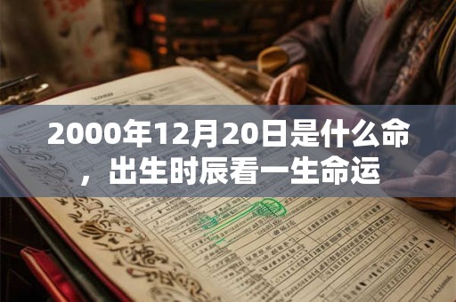 2000年12月20日是什么命,出生时辰看一生命运 2000年12月20日是什么命,出生时辰看一生命运
