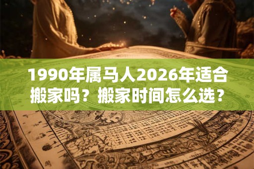 1990年属马人2026年适合搬家吗？搬家时间怎么选？